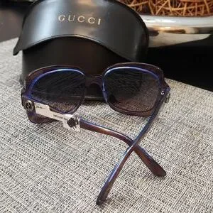 Gucci | Accessories | Gucci Sunglasses Tortoises Blue Brown  display picture 3